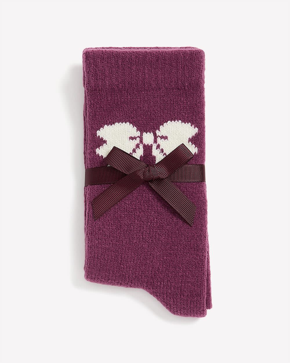 Chaussettes avec imprimé de boucle