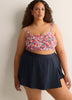 Mid-Rise Swim Skirt With Built-In Shorts