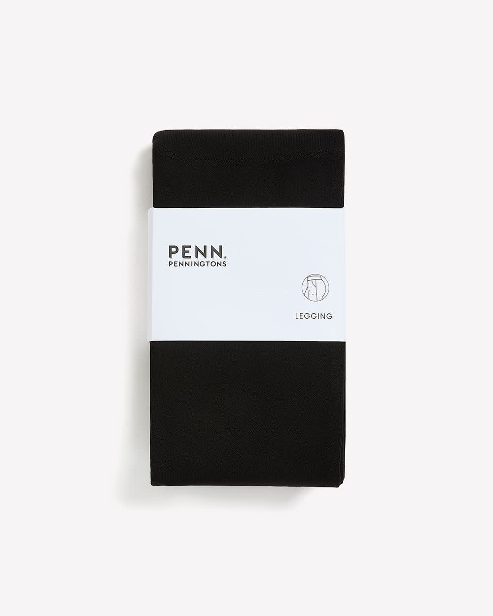 Legging noir en pointe de Rome avec poches, tissu responsable