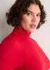 Responsible, Red Modern-Fit Turtle-Neck Long-Sleeve Top
