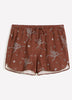 Sea-Print Cotton Pull-On Short