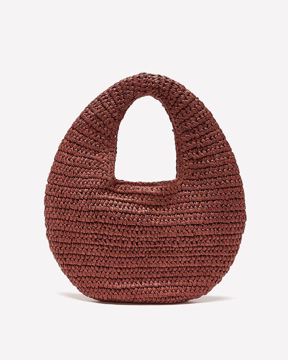 Sac hobo souple en pailles de papier