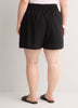 Linen Blend Pull-On Short