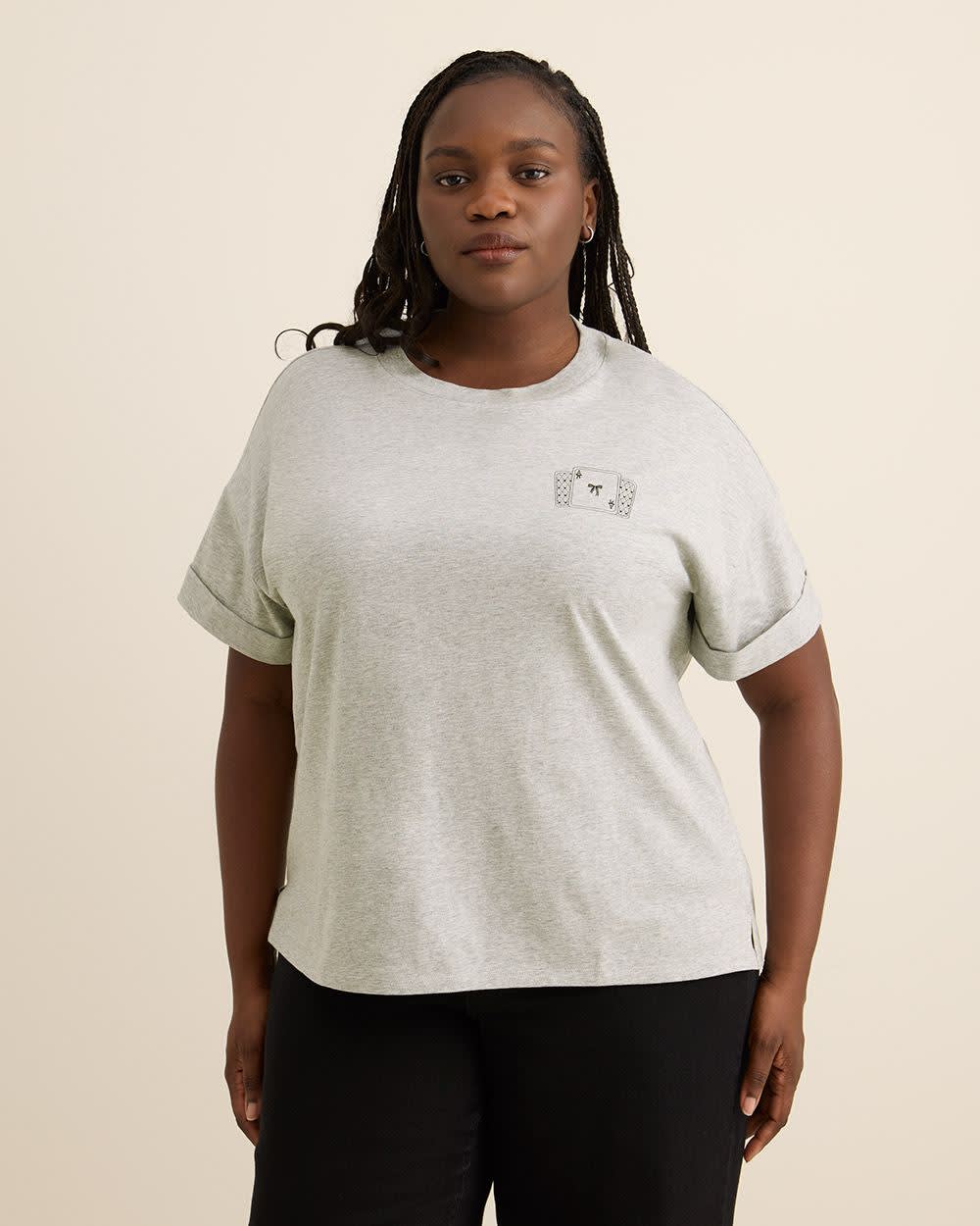 T-shirt col rond, coupe carrée - Essentiels PENN.