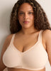 Wirefree Heather Cotton Bra with Lace Trim - ti Voglio