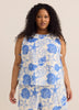 Sleeveless Straight Blouse with Side Ties