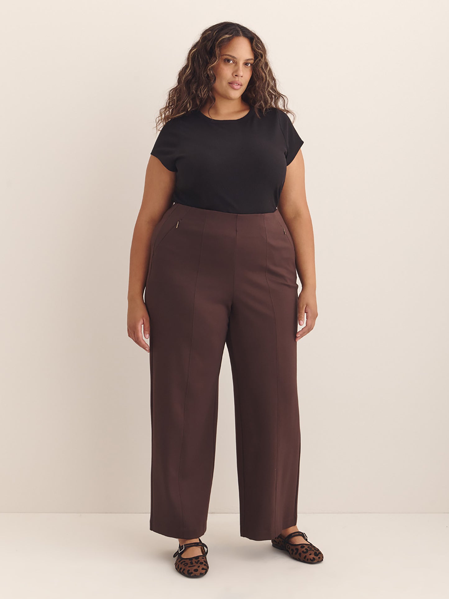 Responsible, Essential Ponte de Roma Wide-Leg Pant