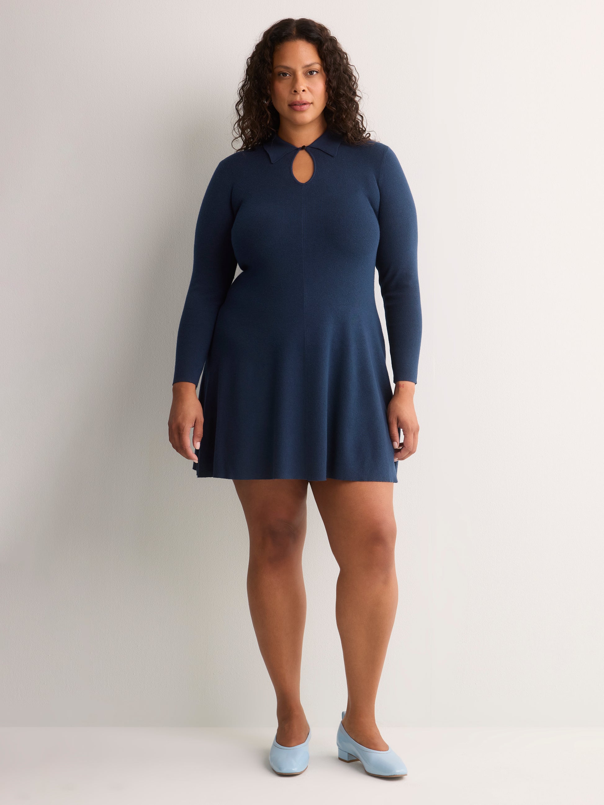 Responsible, Fit-and-Flare Sweater Dress - Addition Elle