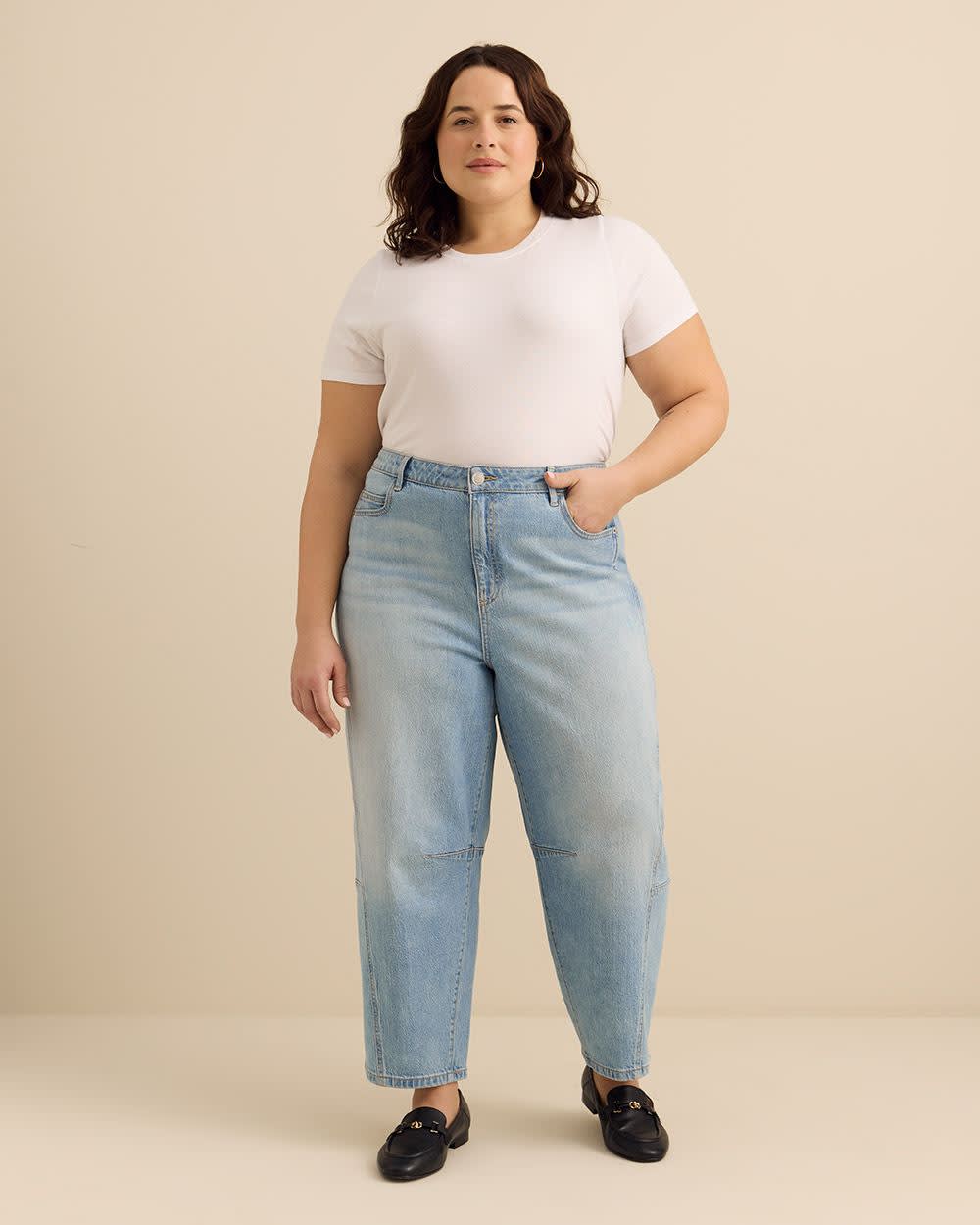 High-Rise Barrel Jeans - d/C JEANS