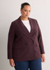 Black Double-Breasted City Blazer