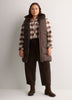 Long Hooded Faux-Fur Lined Vest