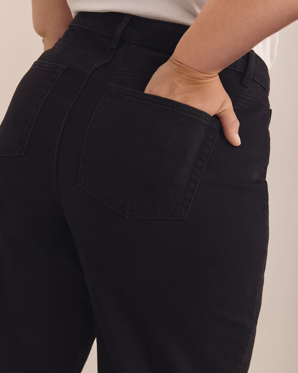 High-Rise Barrel-Leg Jeans - d/C JEANS