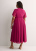 Fit-and-Flared Maxi Cocktail Dress - Addition Elle
