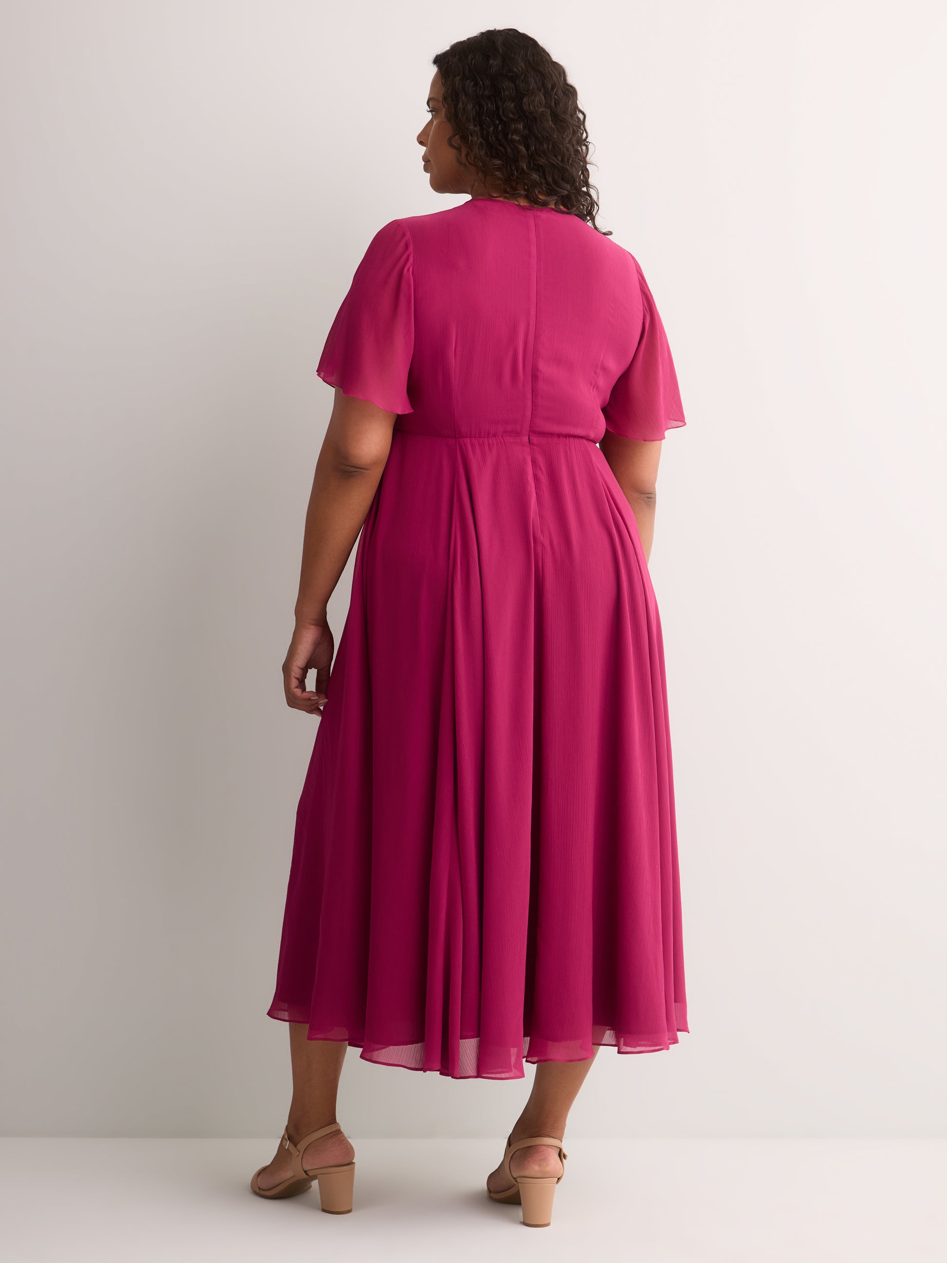 Fit-and-Flared Maxi Cocktail Dress - Addition Elle