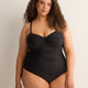 One-Piece Swimsuit With Bandeau Top