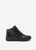 Wide Width, Caroline Fiana Black Leather Lace-Up Bootie - Clarks
