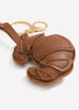 Porte-clés breloque pour sac en forme de croissant