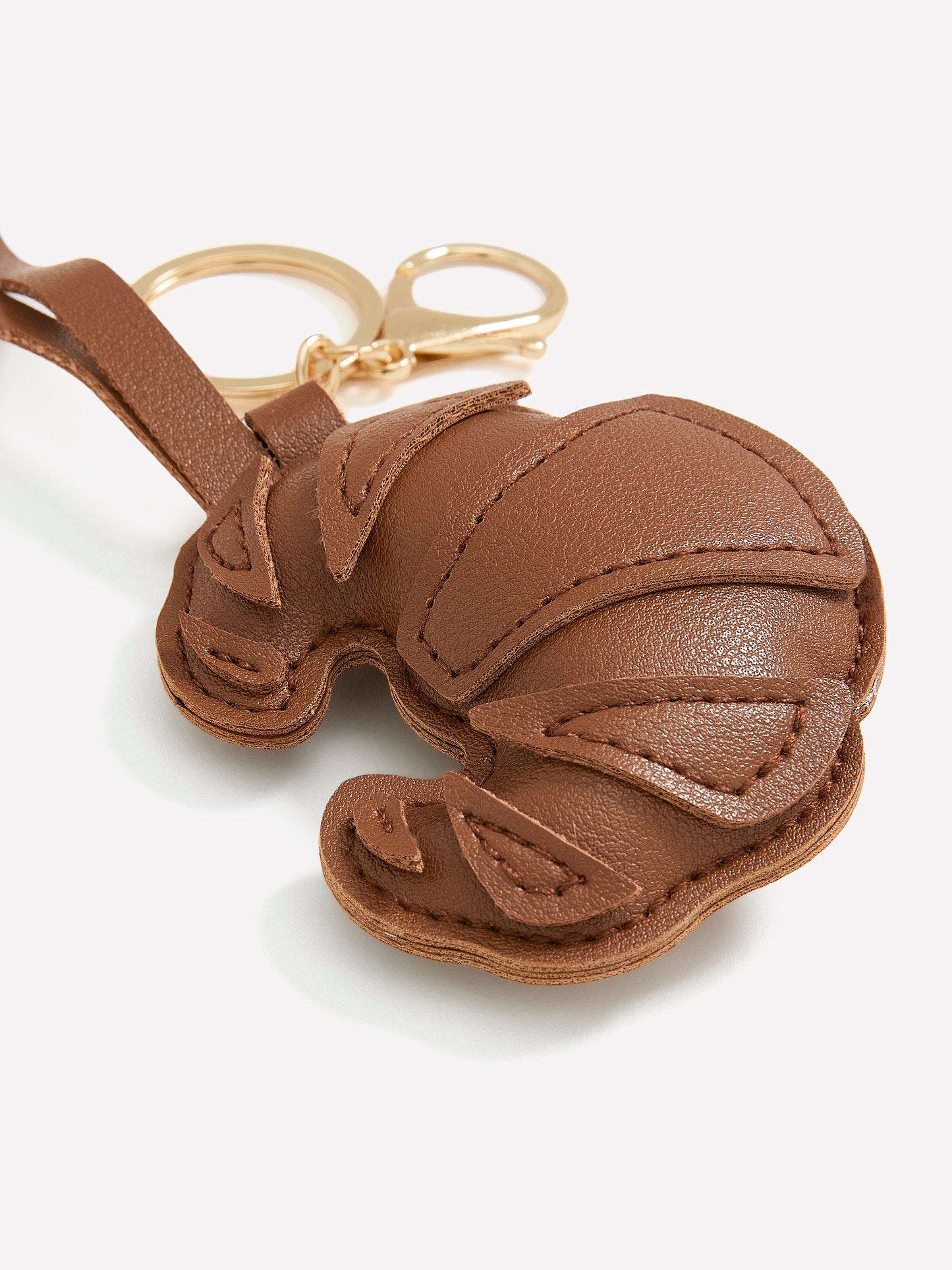 Porte-clés breloque pour sac en forme de croissant