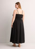 Black Sleeveless Smocked Waist Maxi Dress - Addition Elle