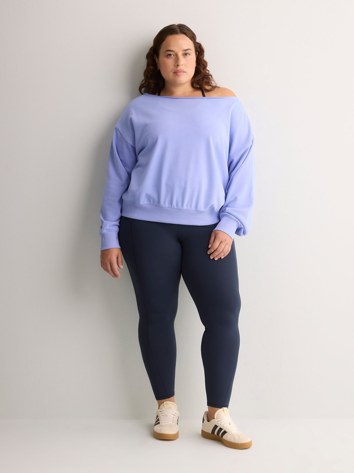 Off-Shoulder Year Round French Terry Tunic - Fabletics