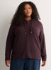 Straight Hooded Zip Sweater