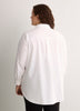 White Cotton Poplin Tunic Shirt