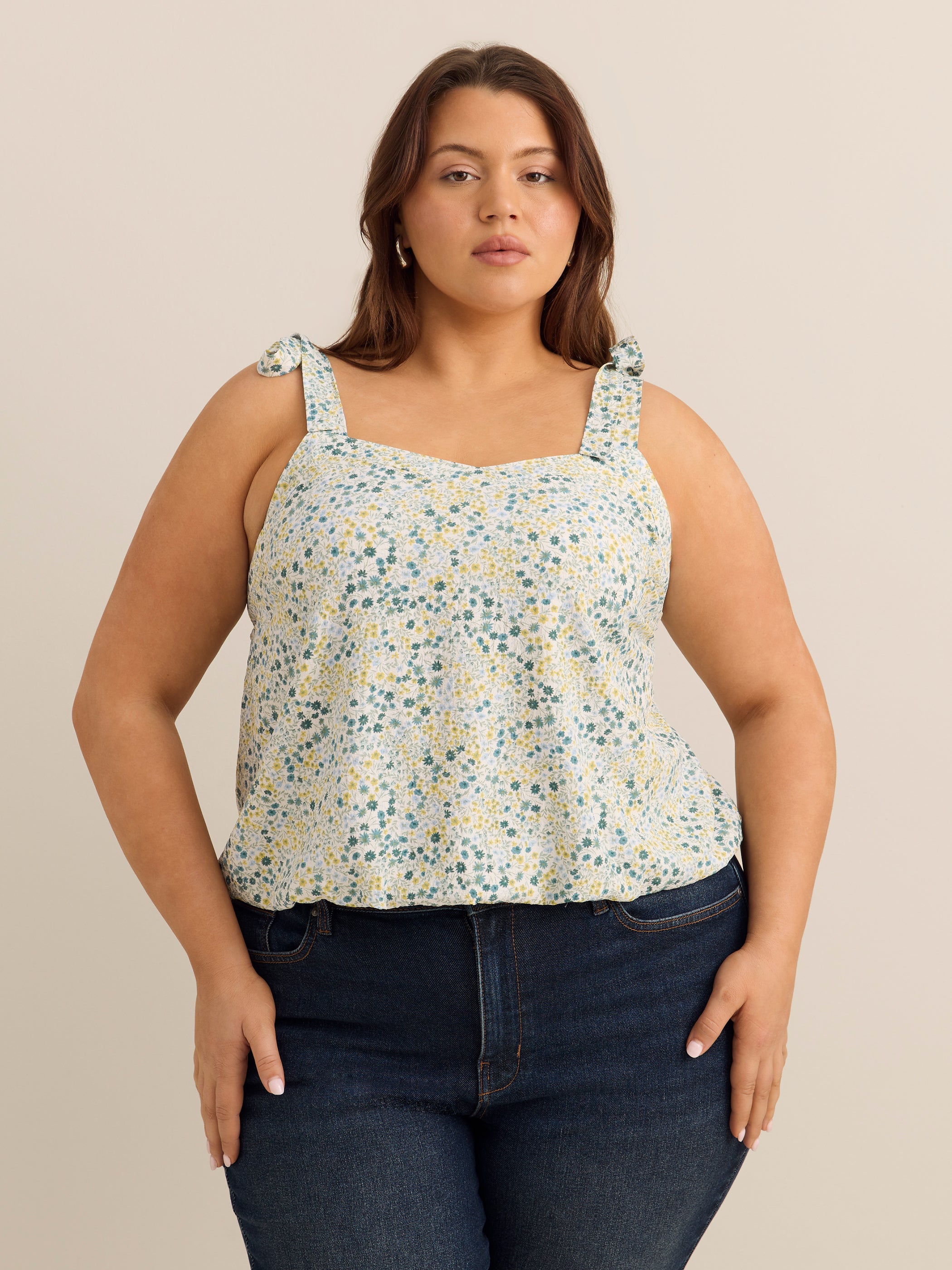 Loose Bubble-Hem Cami - Addition Elle