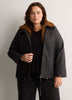 Black Aviator Coated Parka