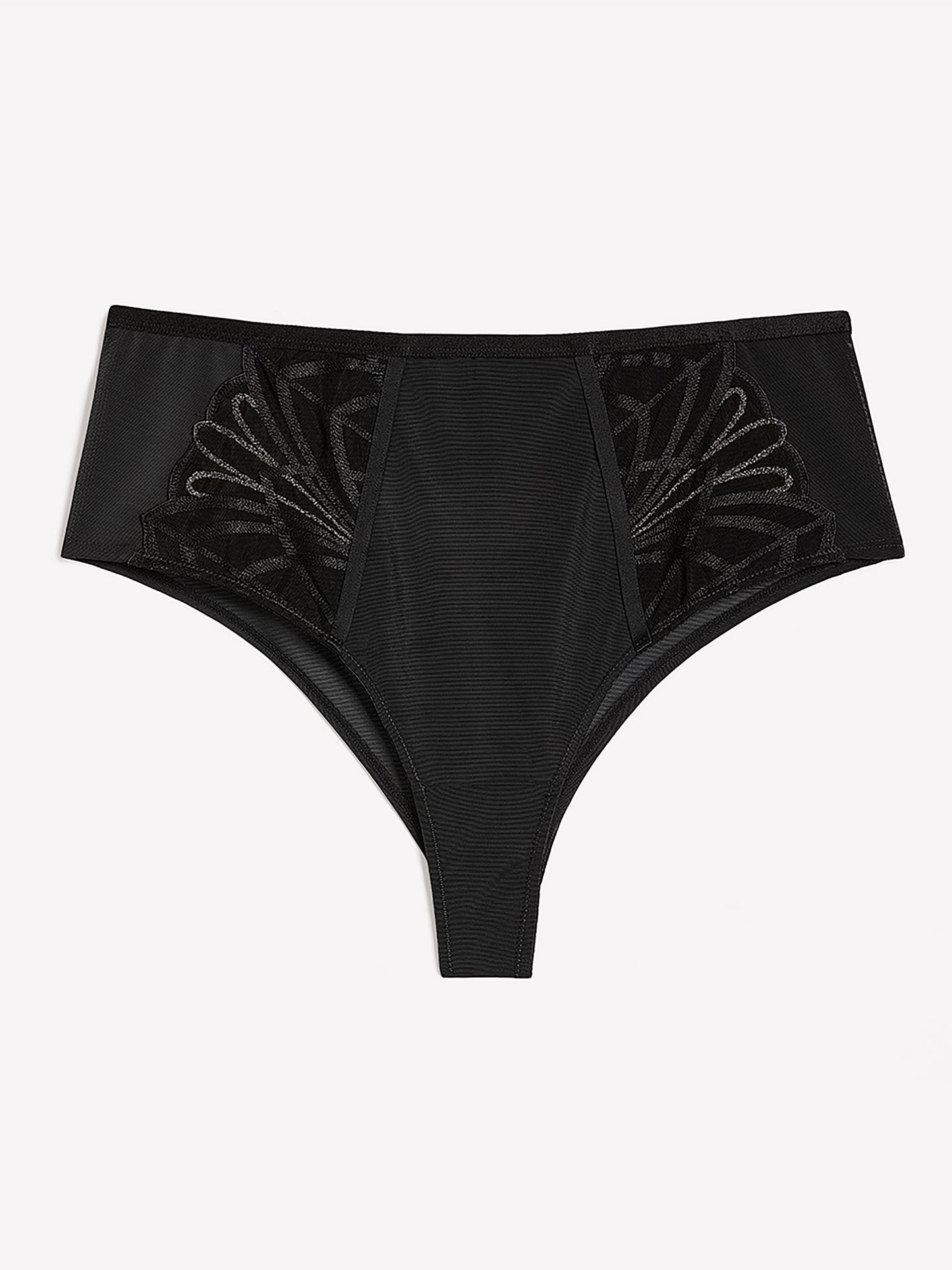 Culotte cheeky sexy noire brodée - Déesse Collection