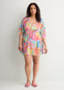 Floral Chiffon Caftan - Bleu by Rod Beattie