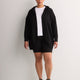 French Terry Hooded Open Cardigan - Active Zone
