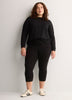 Loose French Terry Raglan-Sleeve Crew-Neck Sweatshirt