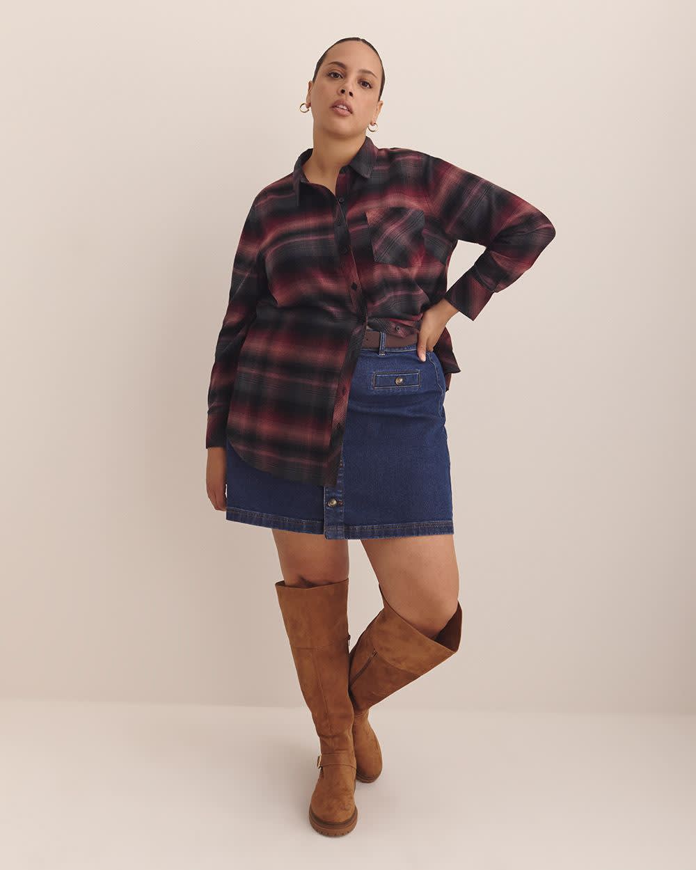 Plaid Flannel Buttoned Down Shirt