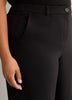 Dark Barrel-Leg Trousers