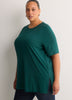 Responsible, Straight Cotton Knit Crew Neck Tunic