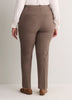 Grey Slim-Leg Savvy Twill Pants