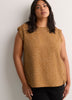 Responsible, Straight Extended-Sleeve Silky Blouse with Decorative Buttons