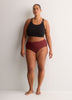 Dark Cherry High-Rise No-Show Super Leakproof Period Panties - Knix