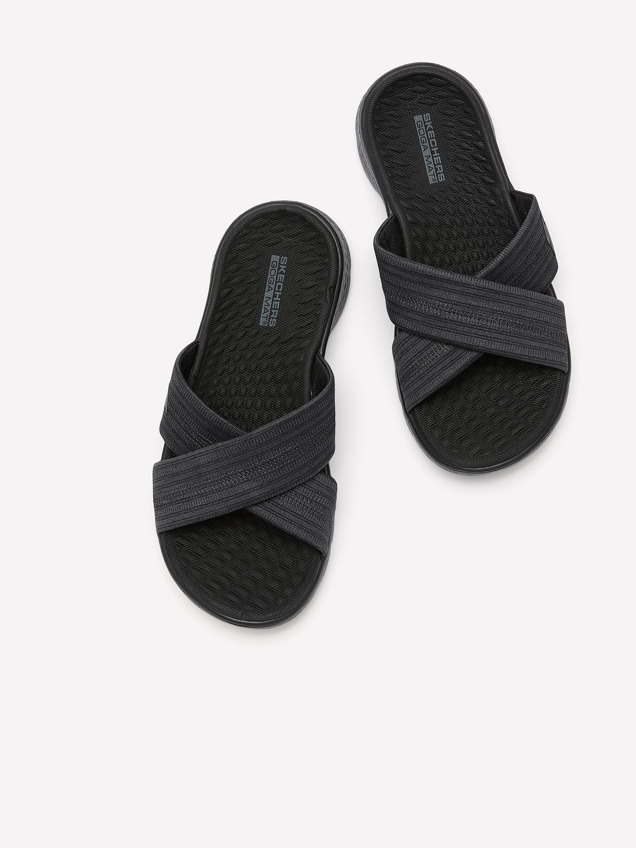 Sandale croisée à enfiler Go Flex Walk, pied large - Skechers