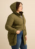 Long Packable Jacket with Removable Hood
