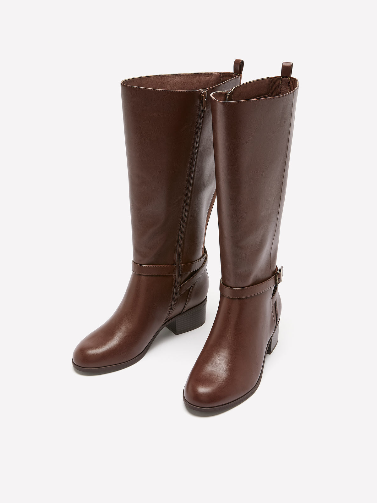 Wide Width, Diona Tall Extra-Wide-Calf Boot with Ankle Harness