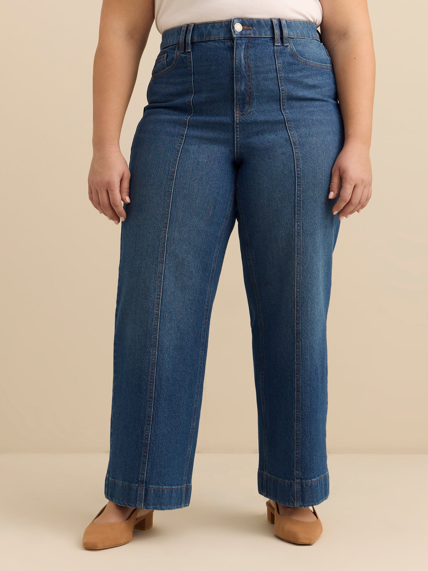 Jean coupe curvye à jambe évasée et taille haute - d/C JEANS
