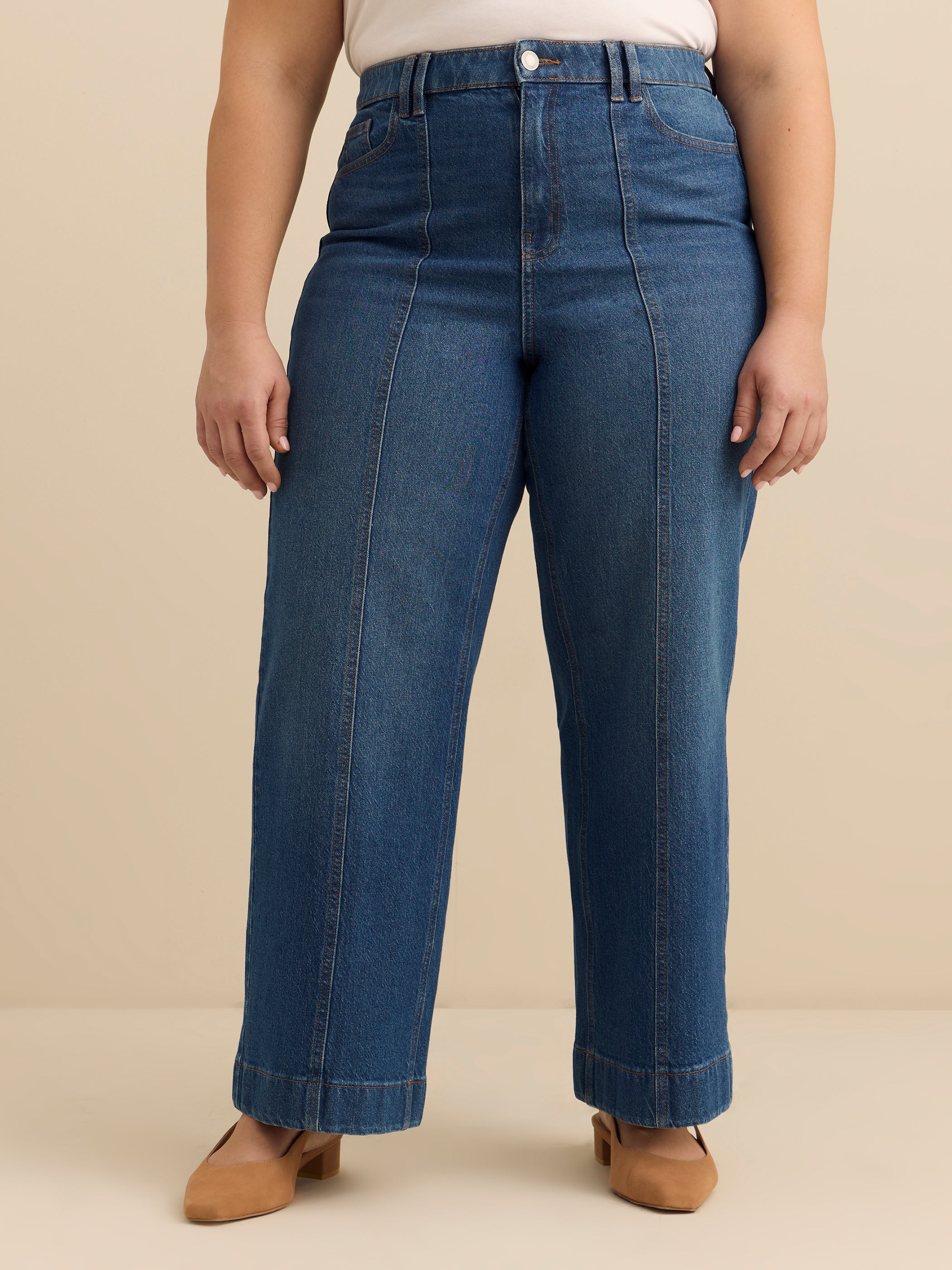 Jean coupe curvye à jambe évasée et taille haute - d/C JEANS