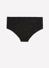Black Star-Print Full Cotton Brief - tiVOGLIO