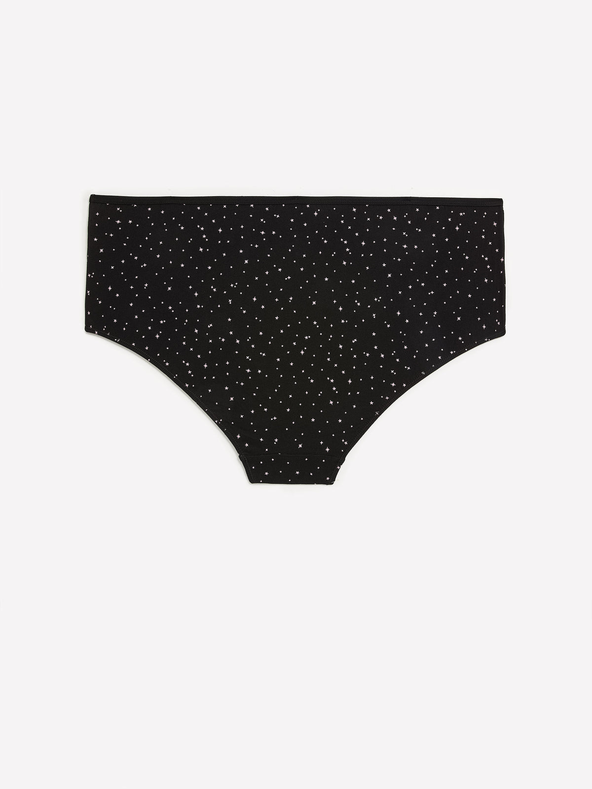 Black Star-Print Full Cotton Brief - tiVOGLIO