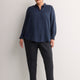 Petite, Navy Pull-On Tapered-Leg Knit Pant, Essential Pant