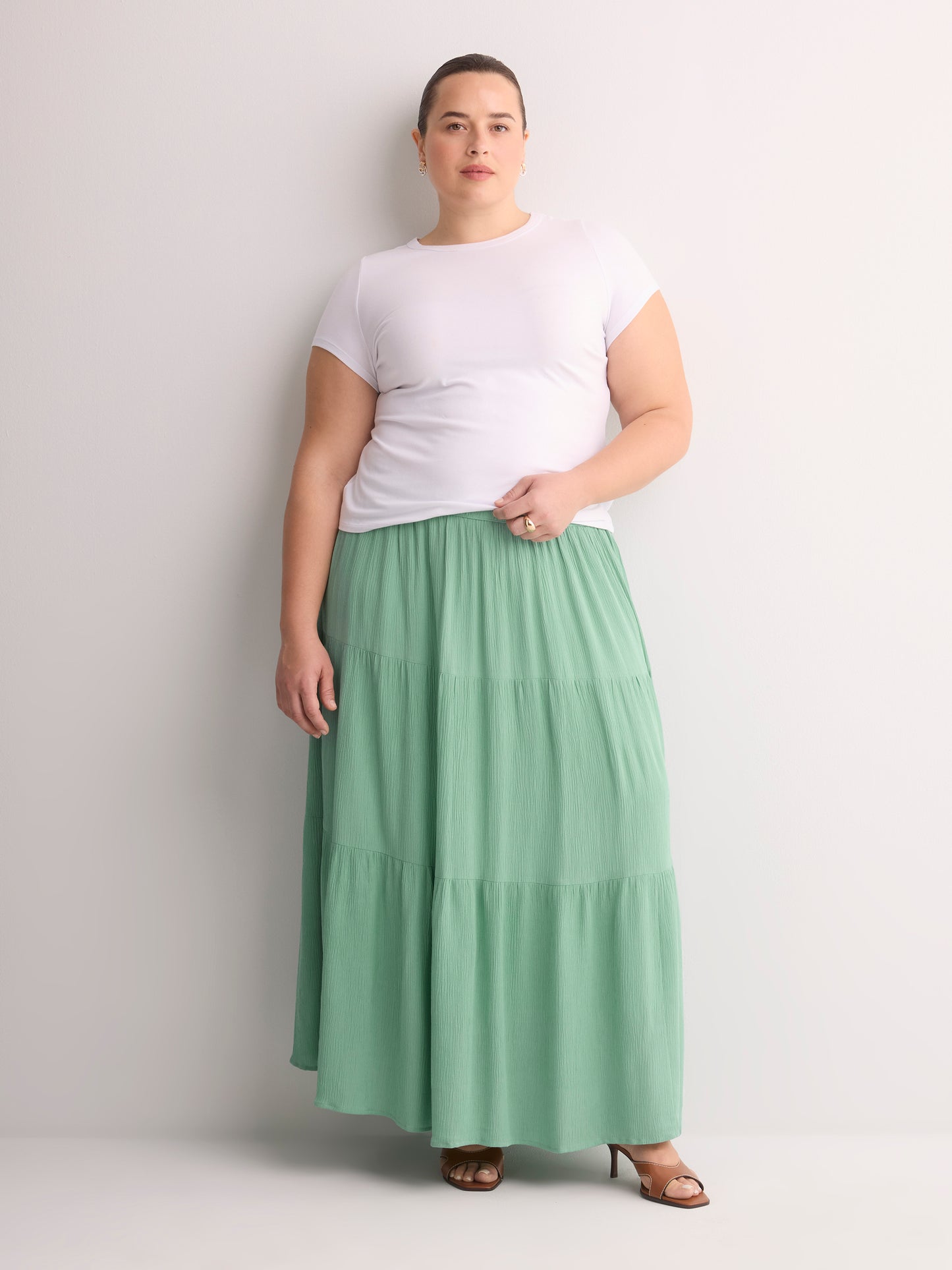 Pull-On Boho Maxi Skirt