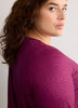 Responsible, Croco-Print Long-Sleeve T-Shirt with Back Insert - Active Zone