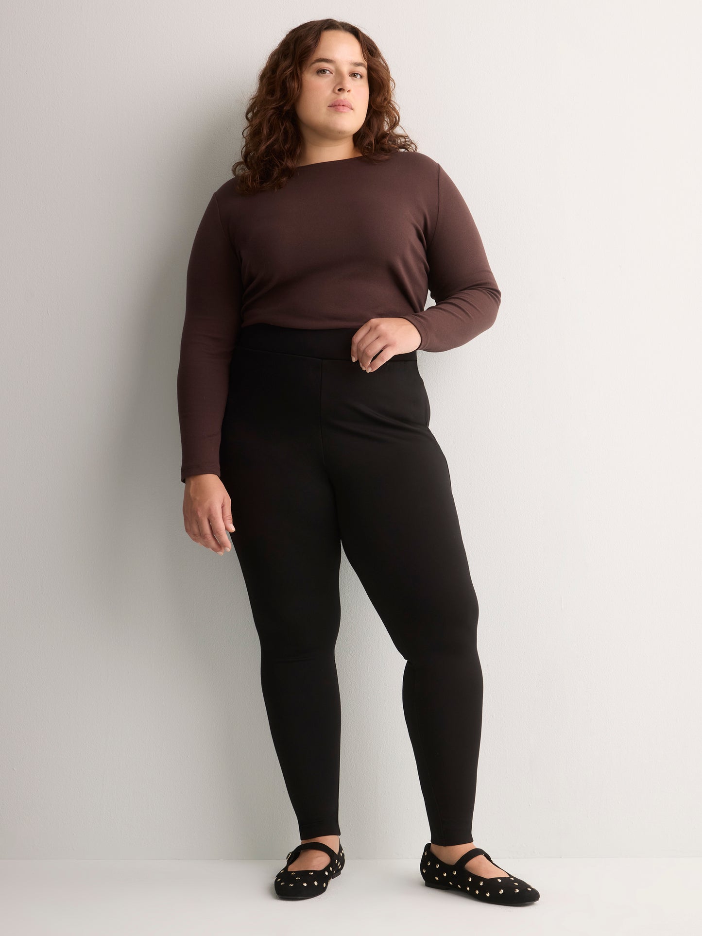 Responsible, Petite, Black Tummy Control Stretch Legging