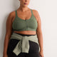 Wireless Medium Support Sports Bra with Front Zip Closure - Active Zone